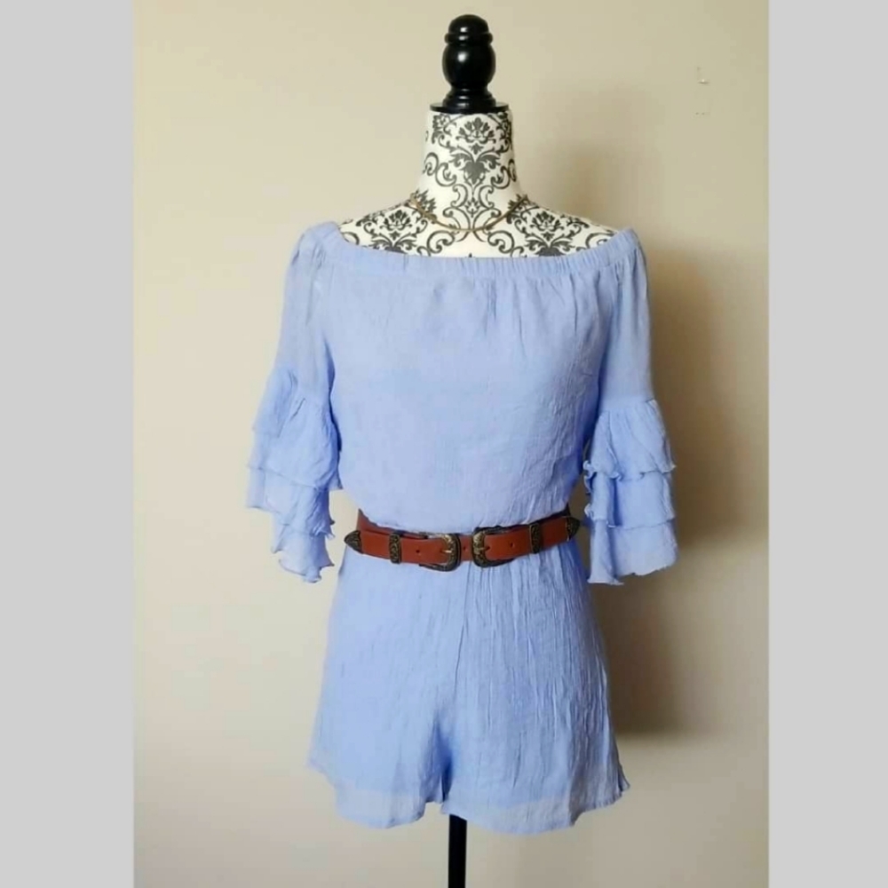 Blue romper, size medium